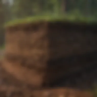 Diagram showcasing soil as a carbon reservoir