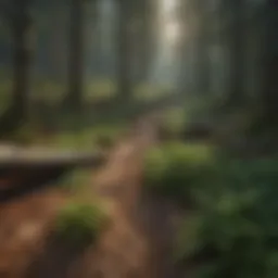 A detailed visualization of a spatial data management interface used in forestry.
