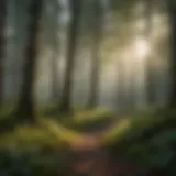 A lush forest exemplifying sustainable forestry