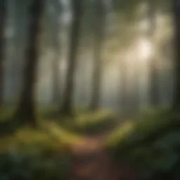 A lush forest exemplifying sustainable forestry