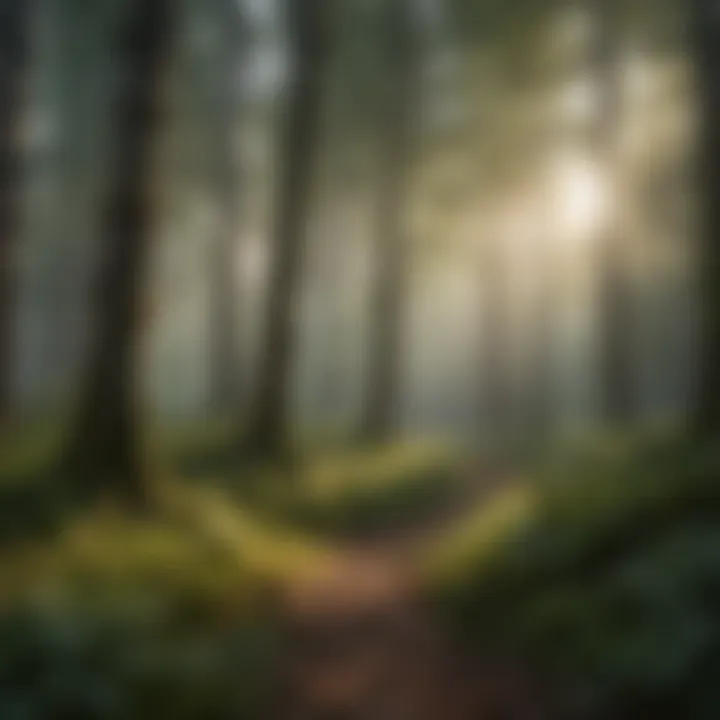 A lush forest exemplifying sustainable forestry