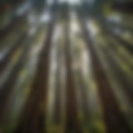 Majestic redwood trees reaching for the sky