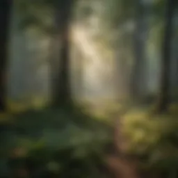 A lush forest illustrating the importance of biodiversity