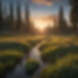 A picturesque view of Missoula's natural landscape during sunset