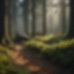 Lush evergreen forest showcasing tree diversity