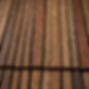 Variety of Hardwood Lumber Sizes Different hardwood lumber sizes displayed on a measuring tape