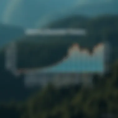 Infographic depicting the balance between economic and environmental factors in forestry.