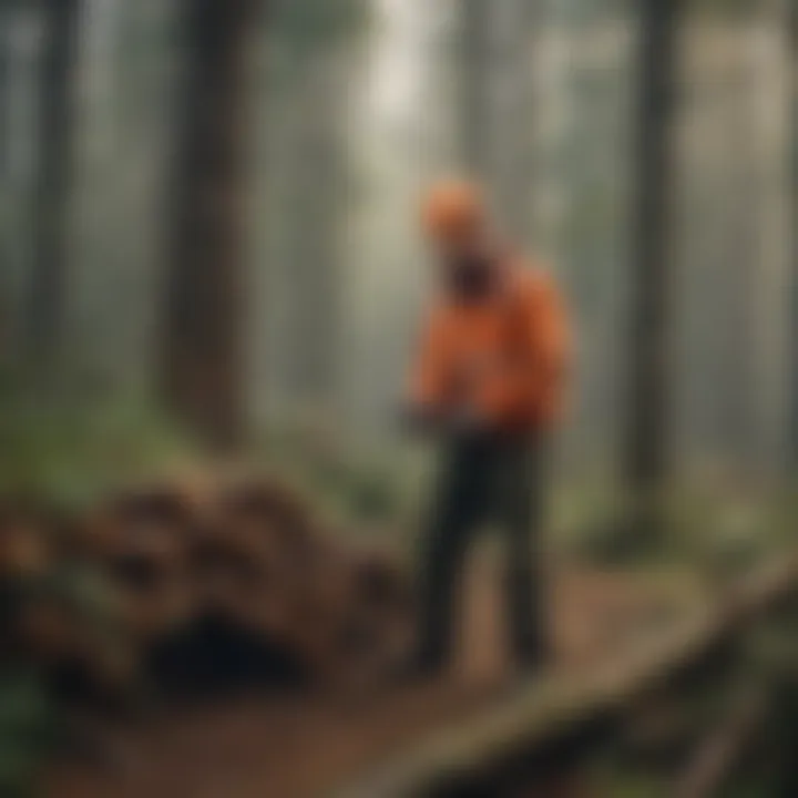 Collage of forestry workers involved in various sustainable projects