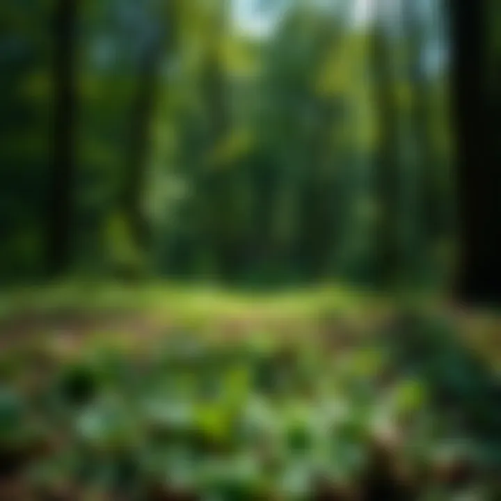 A serene outdoor setting emphasizing the importance of prevention and awareness in nature