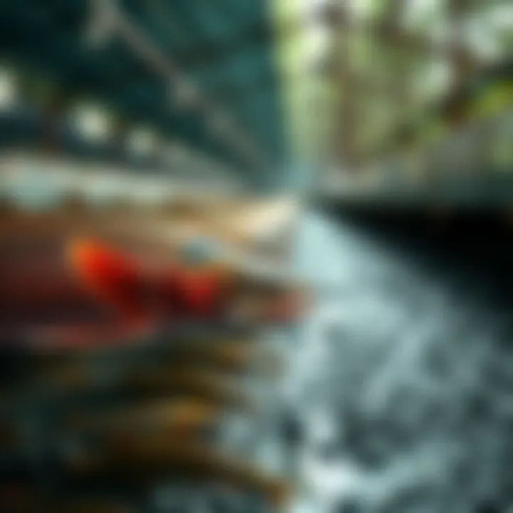 Successful fish conservation efforts in a breeding facility