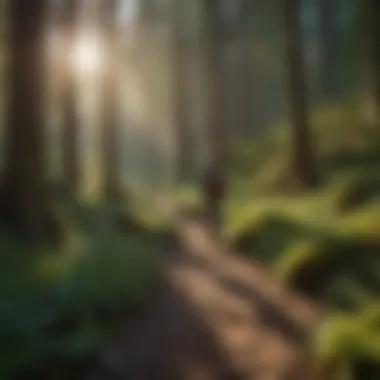 Hikers enjoying a scenic trail in the Washington wilderness