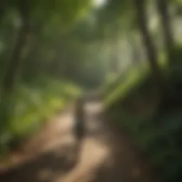 Lush greenery along the VA Creeper Bike Trail
