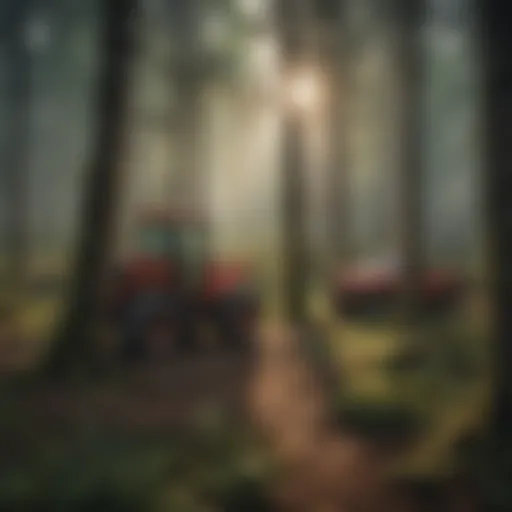 Lush forestry landscape representing sustainable practices