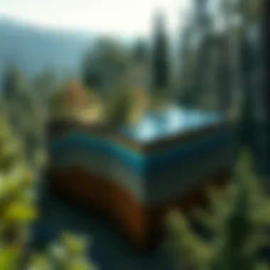 Impact of Water Erosion on Soil Layers Diagram illustrating the impact of water erosion on soil layers