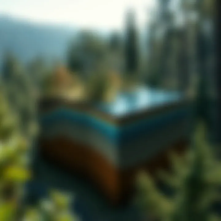 Impact of Water Erosion on Soil Layers Diagram illustrating the impact of water erosion on soil layers