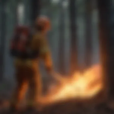 Advanced Firefighting Techniques Advanced firefighting techniques in a controlled environment